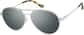 Angle view of Aviator Sunglasses 1161911 in Silver thumbnail