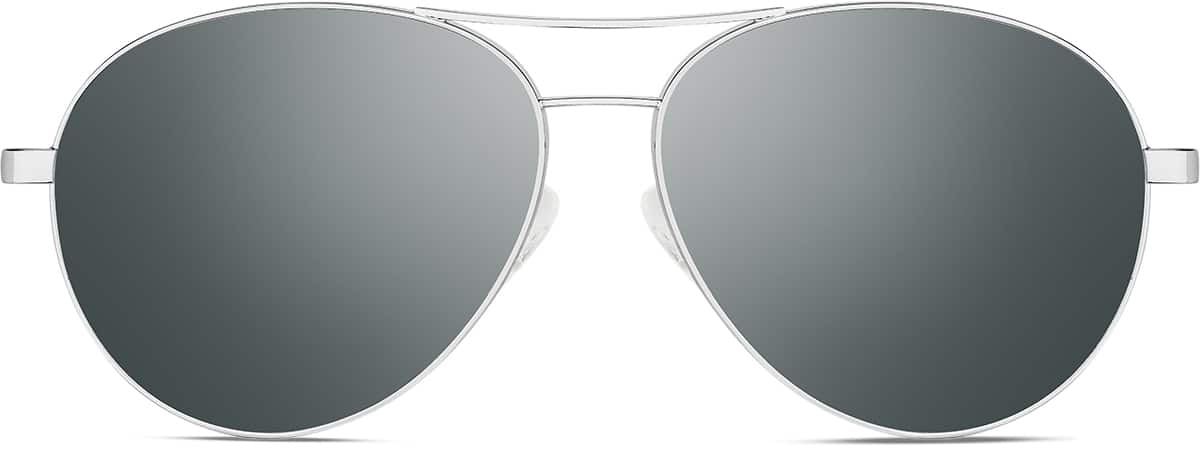 Front view of Aviator Sunglasses 1161911 in Silver