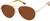 Angle view of Aviator Sunglasses 1161914 in Gold thumbnail
