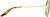 Side view of Aviator Sunglasses 1161914 in Gold thumbnail