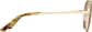 Side view of Aviator Sunglasses 1161914 in Gold thumbnail