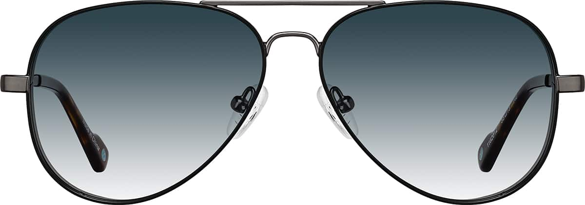 Front view of Aviator Sunglasses 1162012 in Gray