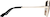 Side view of Aviator Sunglasses 1162014 in Gold thumbnail