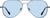 Front view of Aviator Sunglasses 1162016 in Blue thumbnail