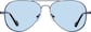 Front view of Aviator Sunglasses 1162016 in Blue thumbnail