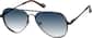 Angle view of Aviator Sunglasses 1162021 in Black thumbnail