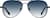 Front view of Aviator Sunglasses 1162021 in Black thumbnail