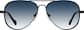 Front view of Aviator Sunglasses 1162021 in Black thumbnail