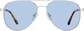 Front view of Aviator Sunglasses 1162111 in Silver thumbnail