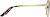 Side view of Aviator Sunglasses 1162114 in Gold thumbnail