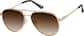 Angle view of Aviator Sunglasses 1162115 in Brown thumbnail