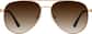 Front view of Aviator Sunglasses 1162115 in Brown thumbnail
