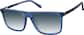 Angle view of Rectangle Sunglasses 116216 in Blue thumbnail