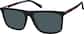 Angle view of Rectangle Sunglasses 116221 in Black thumbnail