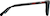 Side view of Rectangle Sunglasses 116221 in Black thumbnail