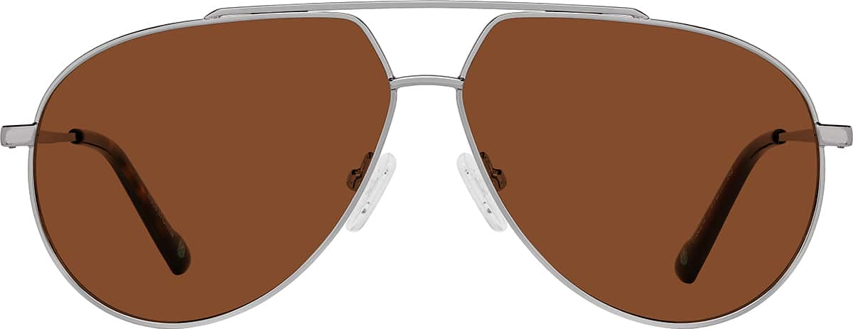 Front view of Aviator Sunglasses 1162212 in Gray