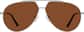 Front view of Aviator Sunglasses 1162212 in Gray thumbnail