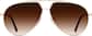 Front view of Aviator Sunglasses 1162214 in Gold thumbnail