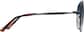 Side view of Aviator Sunglasses 1162221 in Black thumbnail