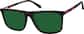 Angle view of Rectangle Sunglasses 116225 in Tortoiseshell thumbnail