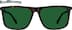 Rectangle Sunglasses 116225 in Tortoiseshell