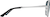 Side view of Aviator Sunglasses 1162311 in Silver thumbnail