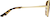 Side view of Aviator Sunglasses 1162314 in Gold thumbnail