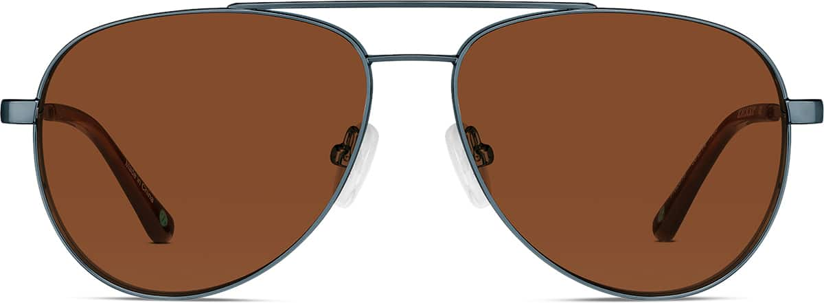 Front view of Aviator Sunglasses 1162316 in Blue