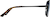 Side view of Aviator Sunglasses 1162321 in Black thumbnail