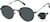 Angle view of Foldable Round Sunglasses 1162421 in Black thumbnail