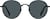 Front view of Foldable Round Sunglasses 1162421 in Black thumbnail