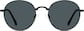 Front view of Foldable Round Sunglasses 1162421 in Black thumbnail