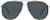 Front view of Aviator Sunglasses 1162511 in Silver thumbnail