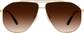 Front view of Aviator Sunglasses 1162514 in Gold thumbnail