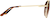 Side view of Aviator Sunglasses 1162514 in Gold thumbnail