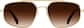 Front view of Aviator Sunglasses 1162714 in Gold thumbnail