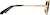 Side view of Aviator Sunglasses 1162714 in Gold thumbnail