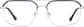 Front view of Aviator Glasses 1162816 in Blue thumbnail