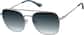 Angle view of Aviator Sunglasses 1162912 in Silver thumbnail
