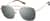 Angle view of Aviator Sunglasses 1162914 in Gold thumbnail