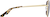 Side view of Aviator Sunglasses 1162914 in Gold thumbnail