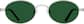 Front view of Oval Sunglasses 1163011 in Silver thumbnail