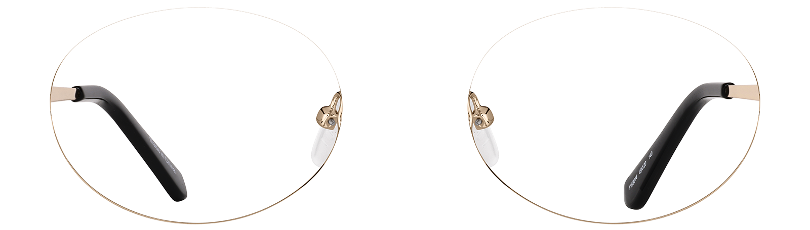 イタリア製の鏡 Gold Oval Sunglasses #1163014 | Zenni Optical