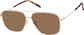 Angle view of Honor Glasses 1163114 in Gold thumbnail