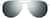 Front view of Aviator Sunglasses 1163211 in Silver thumbnail