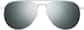 Front view of Aviator Sunglasses 1163211 in Silver thumbnail