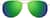 Front view of Aviator Sunglasses 1163214 in Gold thumbnail