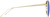 Side view of Aviator Sunglasses 1163214 in Gold thumbnail