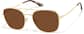 Angle view of Aviator Sunglasses 1163314 in Gold thumbnail