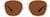 Front view of Aviator Sunglasses 1163314 in Gold thumbnail